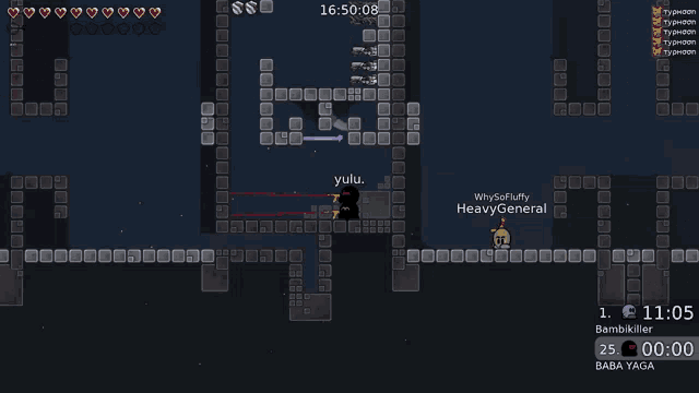 a screenshot of a video game with yulu and whyso fluffy