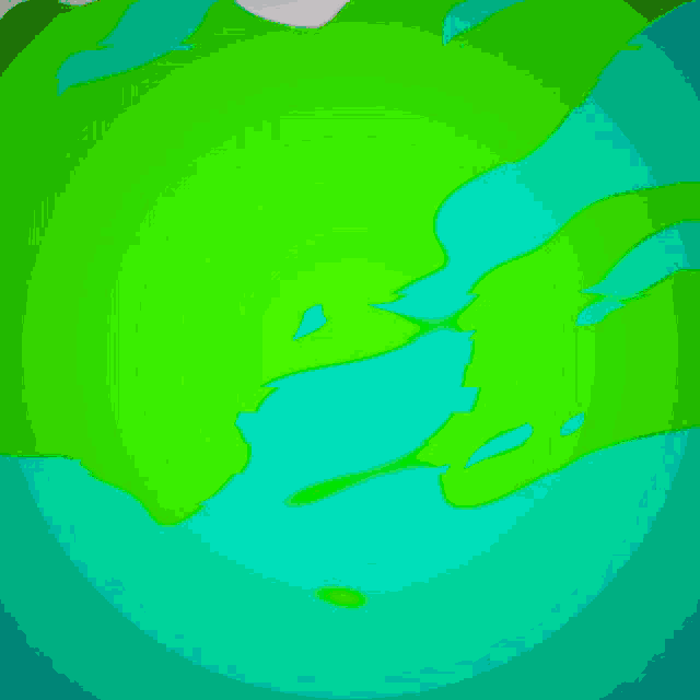 a blue and green background with a white center