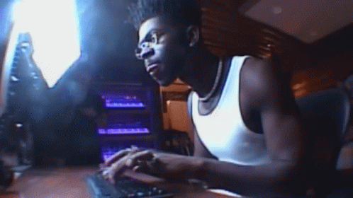 Lil Nas X Typing GIF - Lil Nas X Typing Computer GIFs