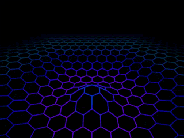a computer generated image of a hexagon grid