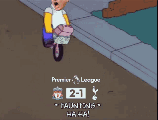 a cartoon of a man holding another man 's head with the number 2-1 on it