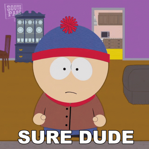 Sure Dude Stan Marsh GIF - Sure Dude Stan Marsh South Park GIFs
