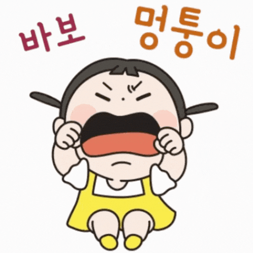 a cartoon of a girl crying with a spirit logo in the corner