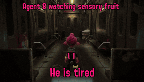 Agent 8 Watching Sensory Fruit Vaheem GIF - Agent 8 Watching Sensory Fruit Sensory Fruit Vaheem GIFs