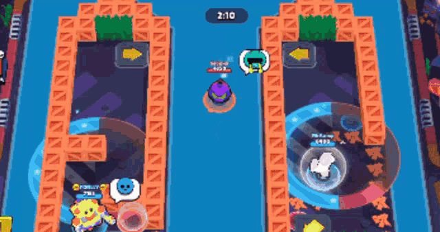 a screenshot of a game with the time 2:10