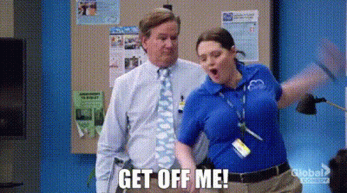 Superstore Dina Fox GIF - Superstore Dina Fox Get Off Me GIFs