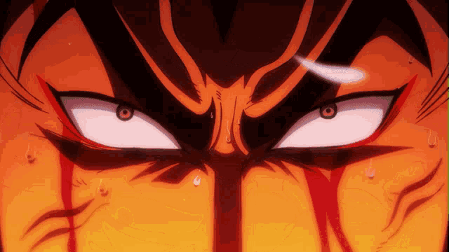 a close up of a person 's face with sweat coming out of their nose