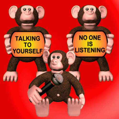 Talking To Yourself No One Listens GIF - Talking To Yourself No One Listens No One Listening GIFs