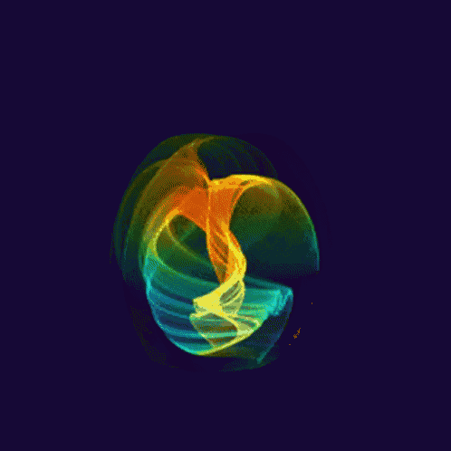 a colorful sphere with a swirl in the middle