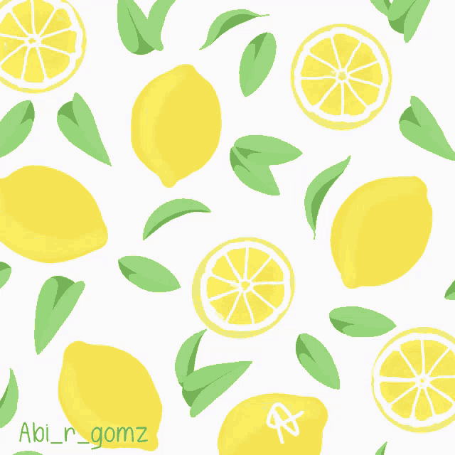 a poster that says going now live with lemons and green leaves