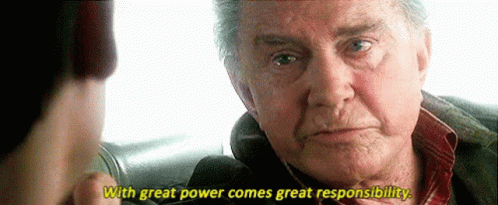 Great Power Great Responsibility GIF - Great Power Great Responsibility Spiderman GIFs