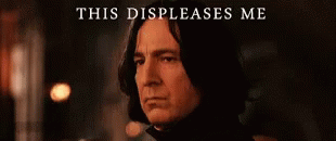 Disappointed Snape GIF - Disappointed Snape Displease GIFs