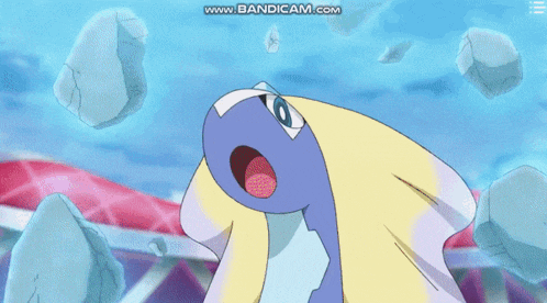 a cartoon character is being attacked by rocks and the website www.bandicam.com is displayed in the corner