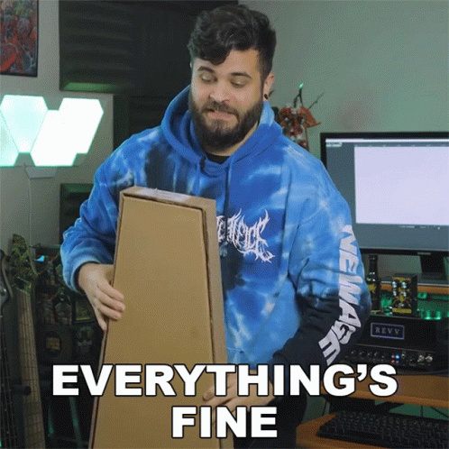 Everythings Fine Andrew Baena GIF - Everythings Fine Andrew Baena Its All Okay GIFs