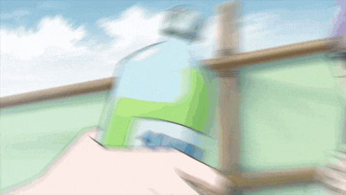a blurred image of a person holding a bottle of water