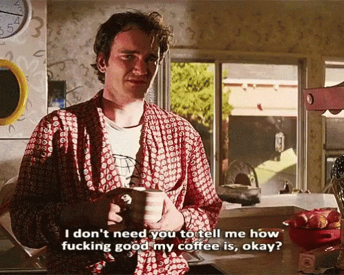 Coffee Quentin Tarantino GIF - Coffee Quentin Tarantino Good Coffee GIFs