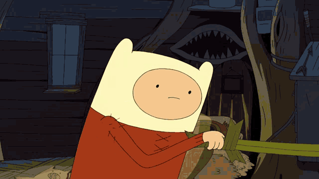 Sorprendido Finn GIF
