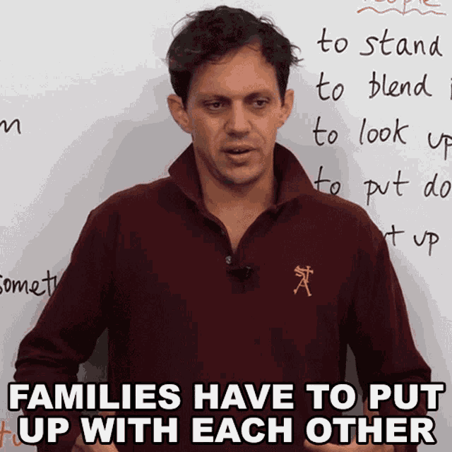 Families Have To Put Up With Each Other Benjamin GIF - Families Have To Put Up With Each Other Benjamin Engvid GIFs