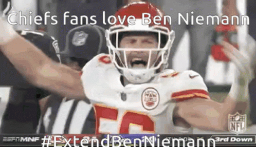 Ben Niemann Chiefs GIF - Ben Niemann Chiefs Kansas City Chiefs GIFs