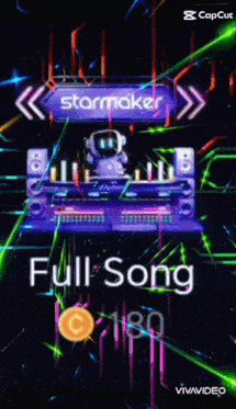 a screen shows a dj playing a full song