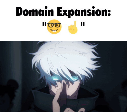Domain Expansion Nerd GIF - Domain Expansion Nerd Uhh Actually GIFs