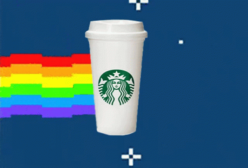 Rainbow Starbucks Esp GIF - Rainbow Starbucks Esp Starbucks Ptg GIFs