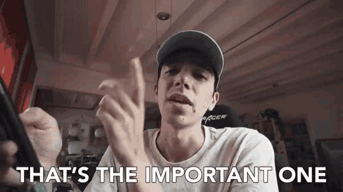 a man says that 's the important one while holding a phone