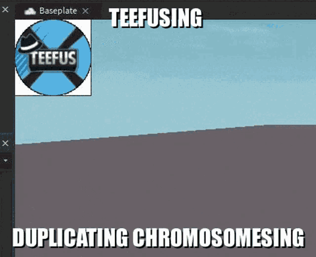 a screenshot of a video game with the words teefusing duplicating chromosomesing