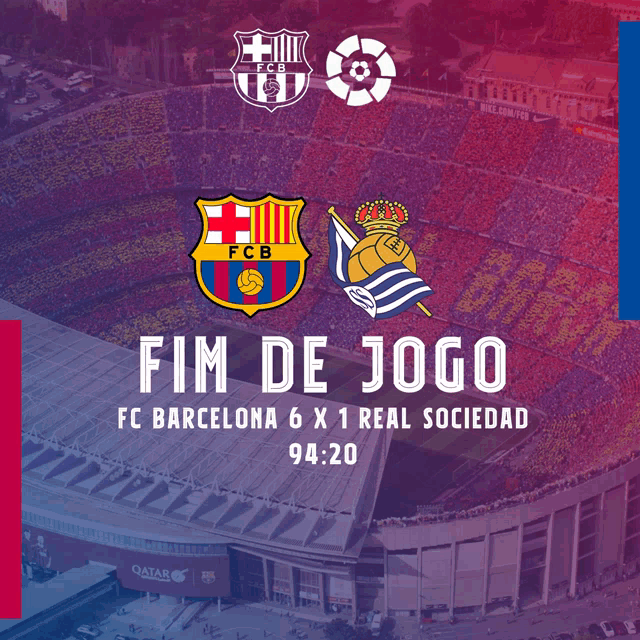 fc barcelona and real sociedad are playing a soccer game