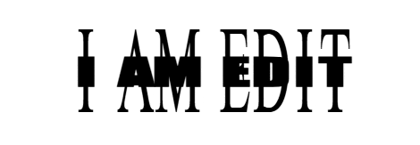 a white background with the words i am edit written in black