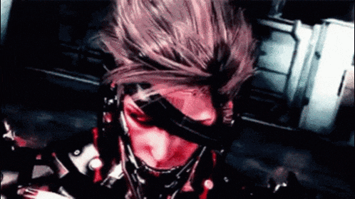 a close up of a video game character 's face