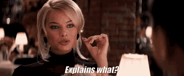 a woman says explains what while holding something