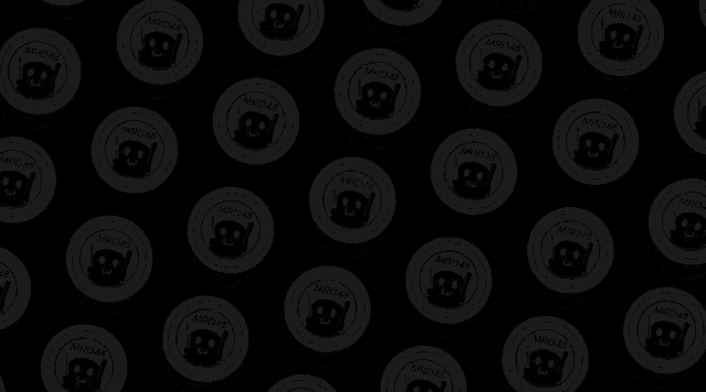 a black background with a pattern of panda faces and the word panda on it