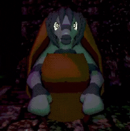 a cartoon turtle with long hair is sitting in a shell .