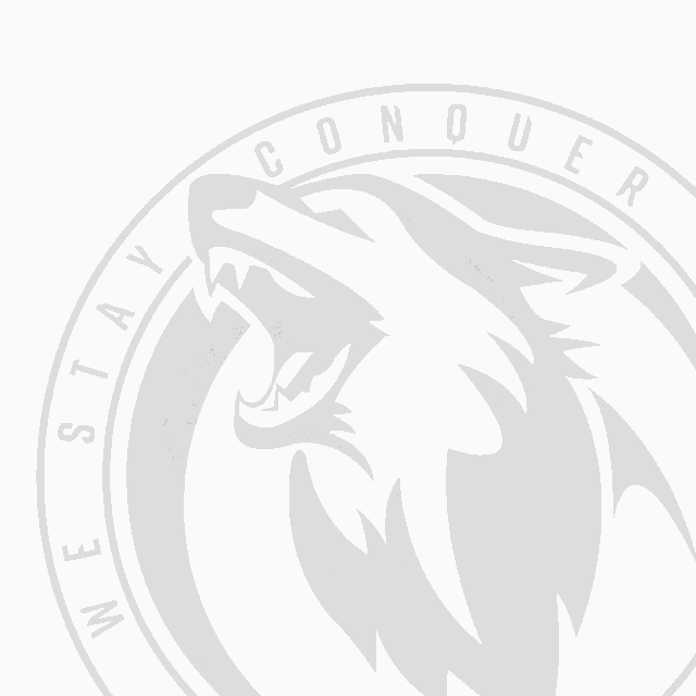a logo for alphawolf conquer the war is the way we stay is shown