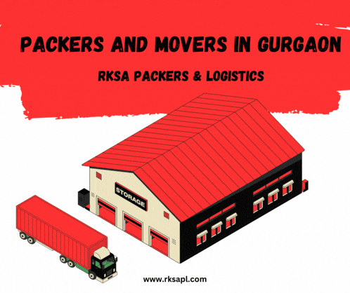 an isometric drawing of a storage building with a truck parked in front of it