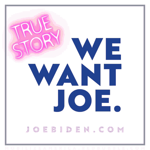 a poster that says true story we want joe on it