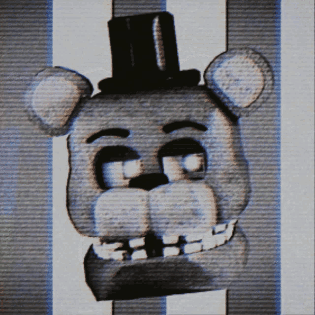 a picture of a teddy bear with a top hat