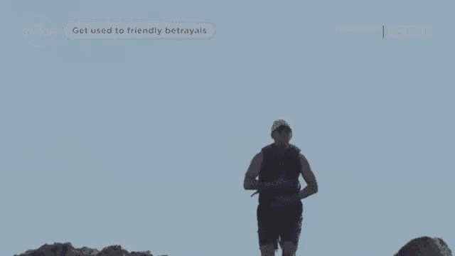 a netflix advertisement shows a person swimming in a body of water