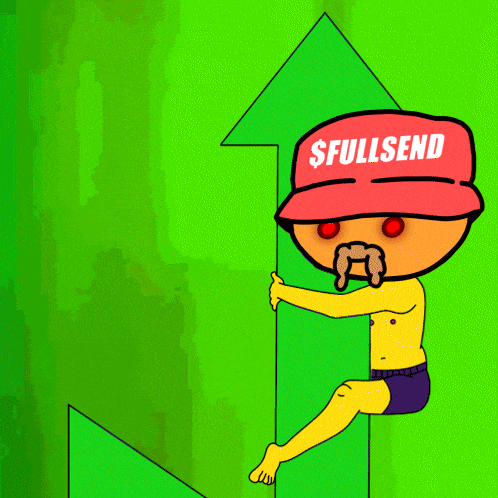 a cartoon of a man with a mustache wearing a fullsend hat