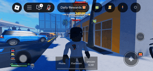 a screenshot of a video game that says daily rewards on the top left