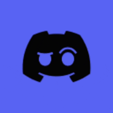 a silhouette of a discord logo with a smiley face on a pink background .