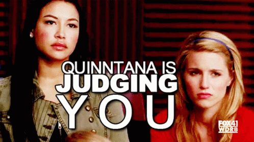 Glee Quinntana Is Judging You GIF - Glee Quinntana Is Judging You Judging GIFs