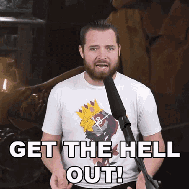 Get The Hell Out Bricky GIF - Get The Hell Out Bricky Bigbrickplays GIFs