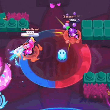 a screenshot of a video game with a ghost in the middle of it .