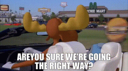 Rocky And Bullwinkle Are You Sure Were Going The Right Way GIF - Rocky And Bullwinkle Are You Sure Were Going The Right Way Are You Sure We Are Heading The Right Way GIFs