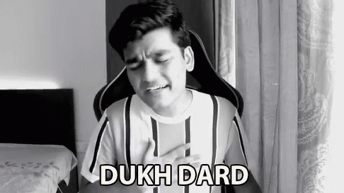 Dukh Dard Sadness GIF - Dukh Dard Sadness Nodding GIFs