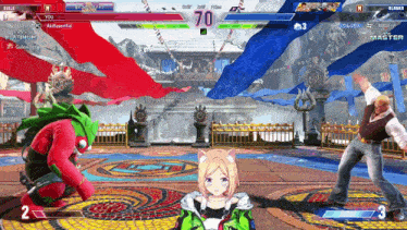 a video game is being played and the score is 70 to 3
