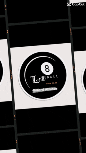 a blurred image of a ball with the number 8 on it