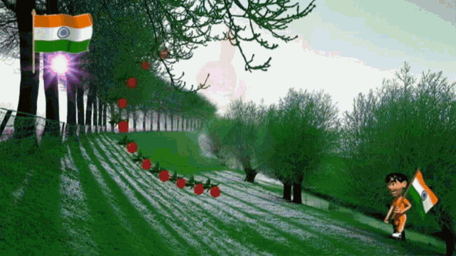 Happy Independence Day Indian Independence GIF - Happy Independence Day Indian Independence Nature GIFs